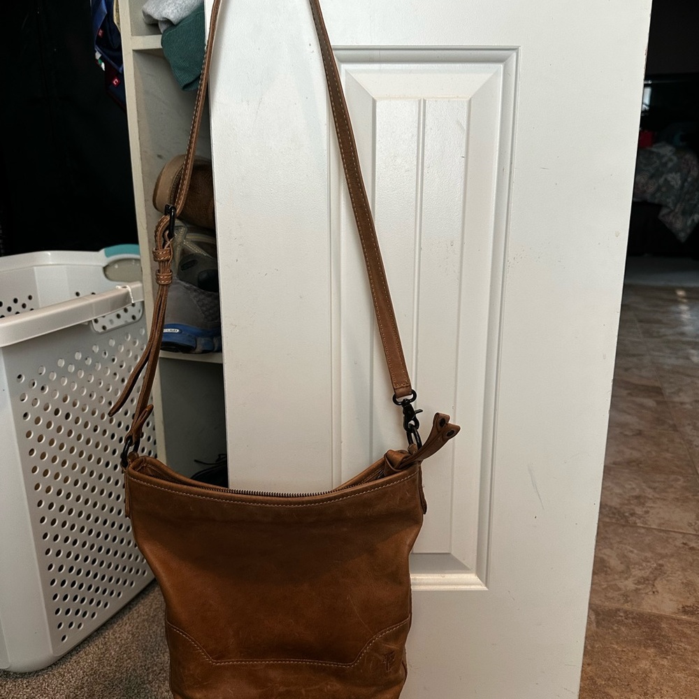 Frye Brown Leather Crossbody Bag